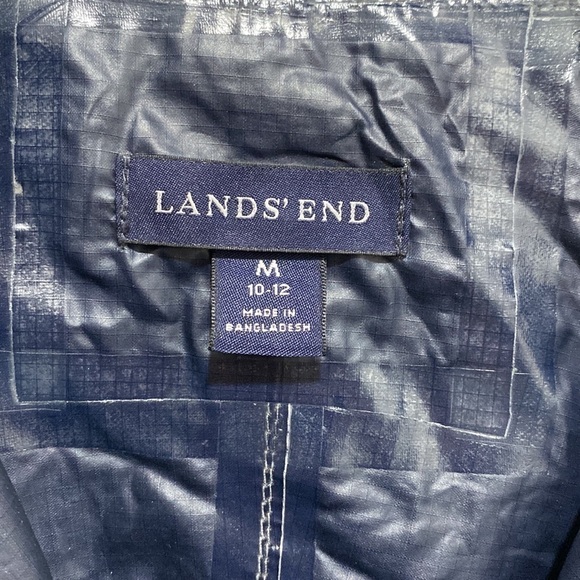 LANDS’ End Youth Rain Shell Windbreaker Size 10-12 🌟 - Picture 4 of 9